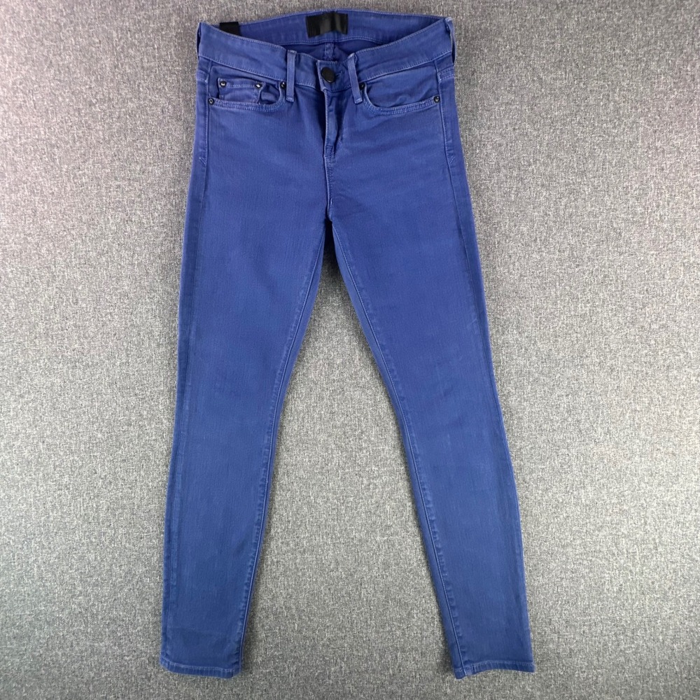 Vince Jeans Womens 25 Skinny Ankle Blue Pacific DV1018-2136 Stretch Made in USA